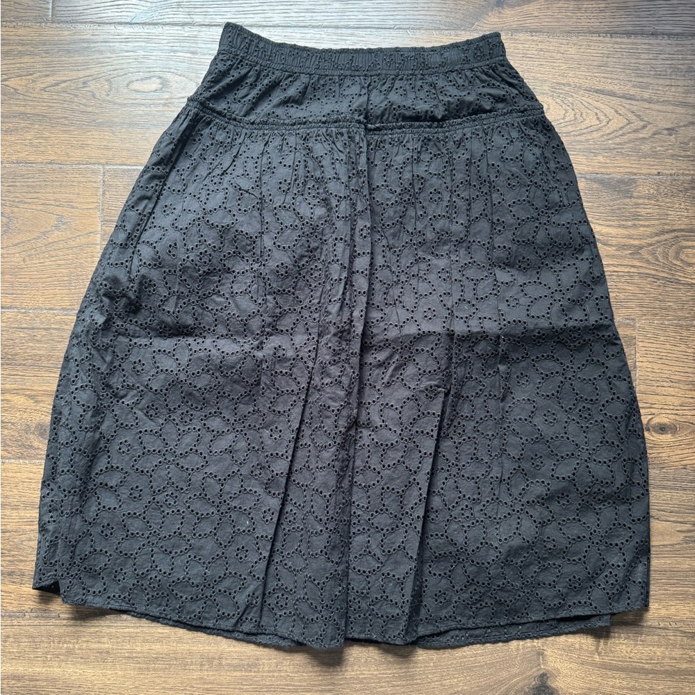 Madewell Eyelet Pull-On Midi Skirt